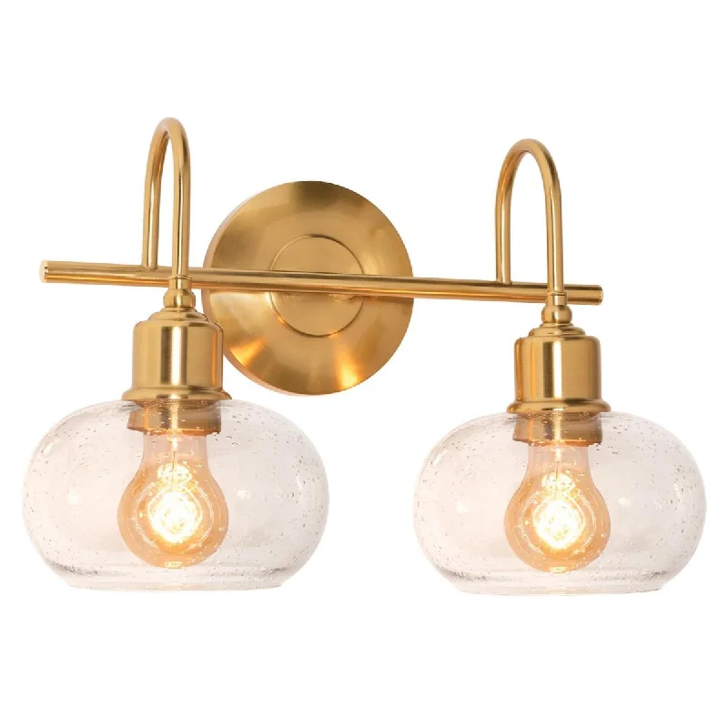 Adjustable Industrial Lighting for Flexible IlluminationLaney 2 Lights 15 In. Vanity Light Gold Finish Adjustable Industrial Lighting for Flexible IlluminationLaney 2 Lights 15 In. Vanity Light Gold Finish