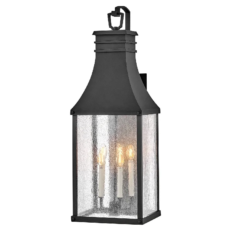 Track lighting with clear glass shadesBeacon Hill Extra Large Wall Mount Lantern