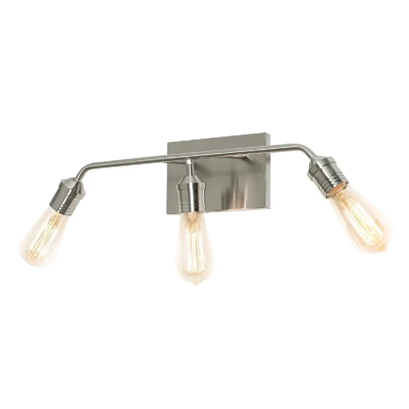 Shock - Resistant Industrial Lighting for Vibrating Machinery AreasMagnus 21 in. 3 Lights Vanity Light Satin Nickel finish Shock - Resistant Industrial Lighting for Vibrating Machinery AreasMagnus 21 in. 3 Lights Vanity Light Satin Nickel finish