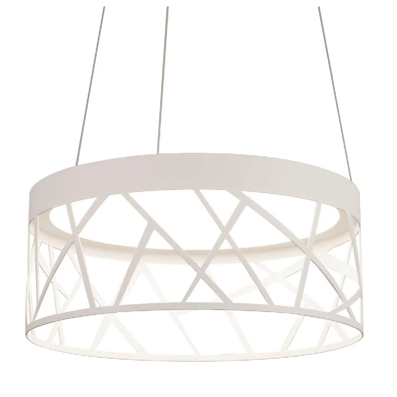 Industrial Pendant Lighting for Machine ShopsBoon 20 in. LED Pendant Light White Finish Industrial Pendant Lighting for Machine ShopsBoon 20 in. LED Pendant Light White Finish
