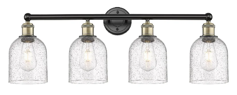 Industrial Pendant Lighting for Machine ShopsEdison Four Light Bath Vanity