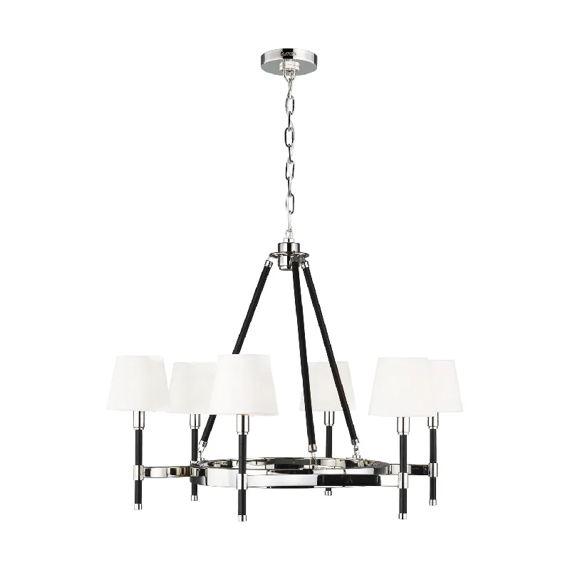 Industrial Flood Lighting for Outdoor Loading DocksKatie Six Light Chandelier