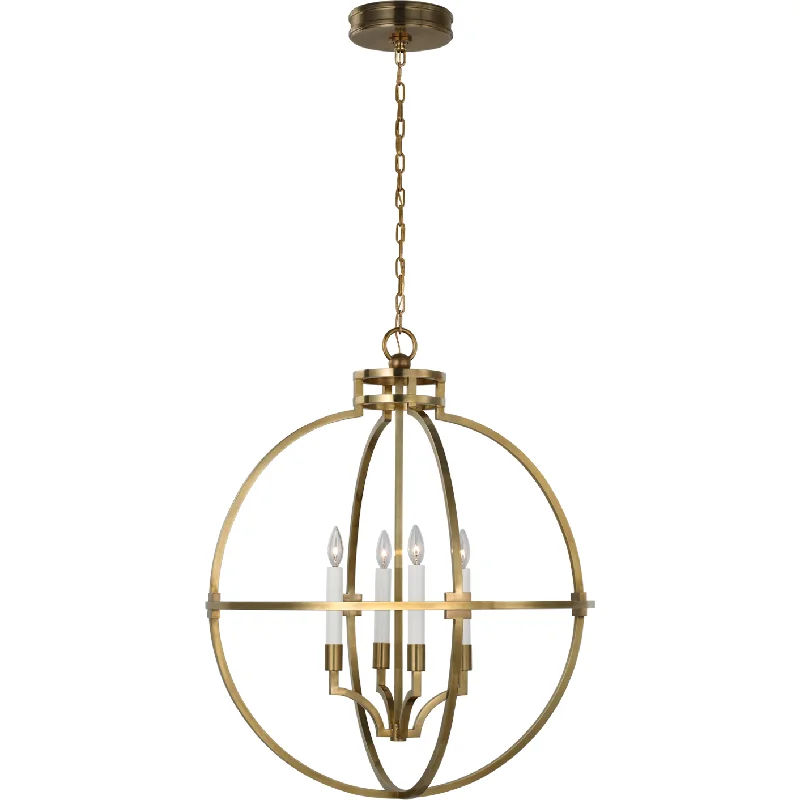 Wireless track lighting for easy installationLexie 30" Globe Lantern