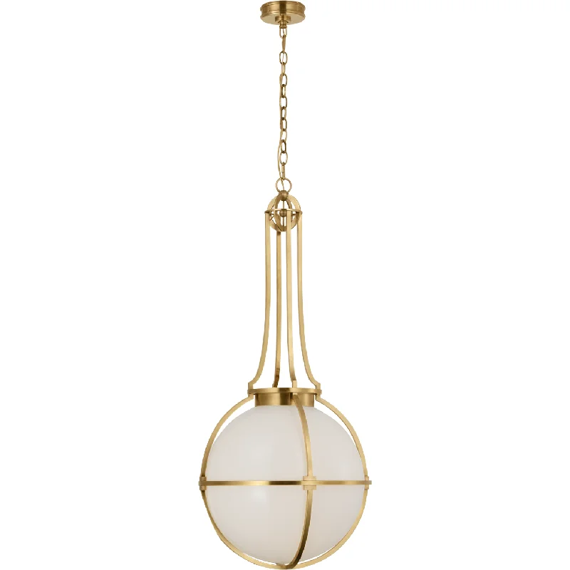 Track lighting for illuminating walkwaysGracie Large Captured Globe Pendant