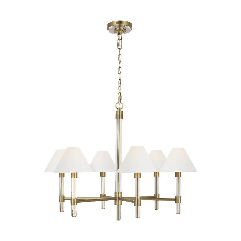 Industrial Lighting for Automotive Manufacturing PlantsRobert Six Light Chandelier