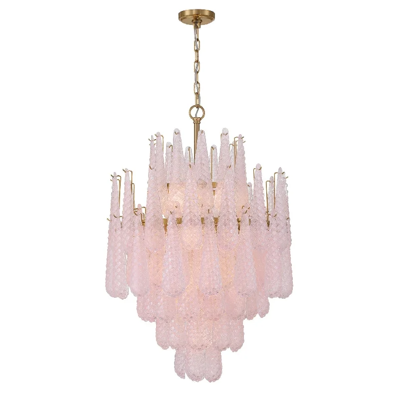Track lighting with frosted glass shadesOllie Chandelier