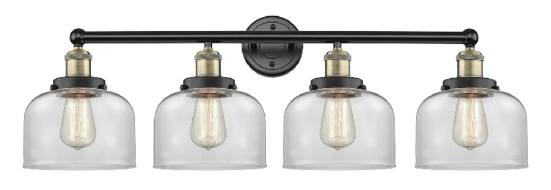 Industrial Lighting for Metal Fabrication ShopsEdison Four Light Bath Vanity