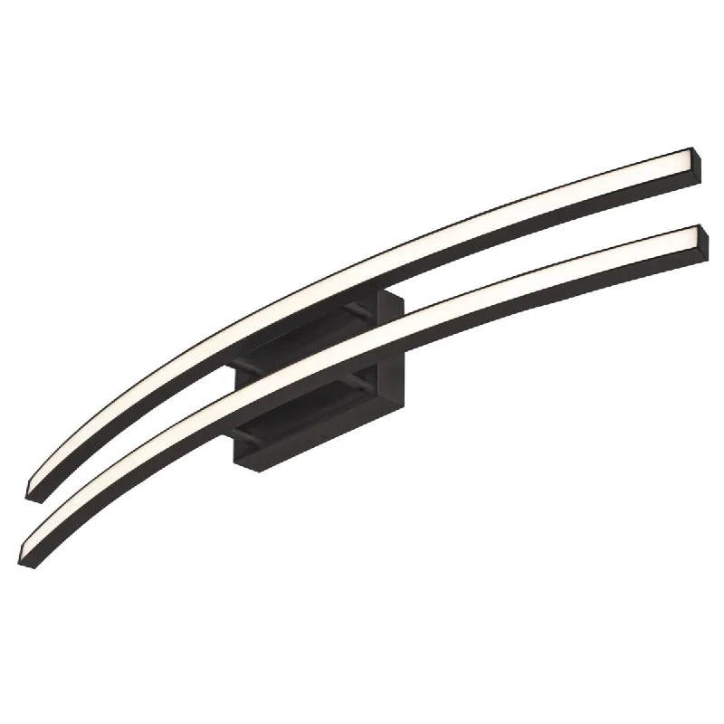 Industrial Task Lighting for Precision WorkstationsHarper 2 Lights 36 In. LED Bath Bar Black Finish Industrial Task Lighting for Precision WorkstationsHarper 2 Lights 36 In. LED Bath Bar Black Finish