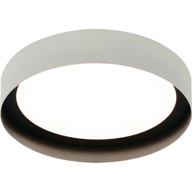 Industrial Lighting for Pharmaceutical ManufacturingReveal 12 in. LED Flush Mount Light 120-277V White & Black Finish Industrial Lighting for Pharmaceutical ManufacturingReveal 12 in. LED Flush Mount Light 120-277V White & Black Finish