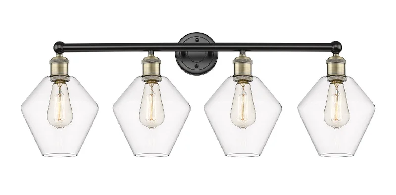 Dust - Resistant Industrial Lighting for Dirty WorkspacesDowntown Urban Four Light Bath Vanity