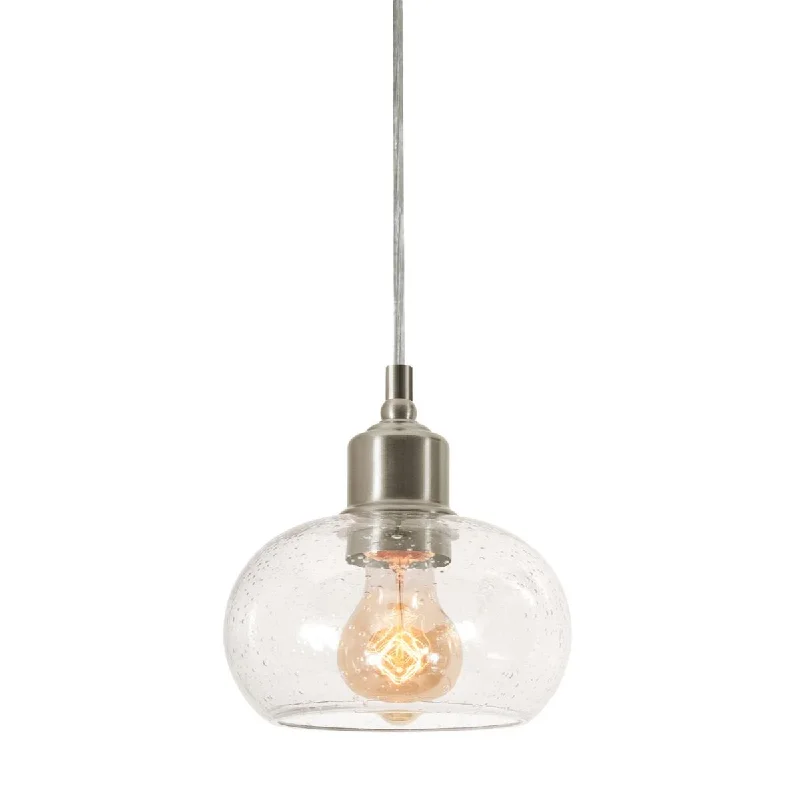 Industrial Exit Sign Lighting for Quick EvacuationLaney 7 In. Pendant Light Satin Nickel Finish Industrial Exit Sign Lighting for Quick EvacuationLaney 7 In. Pendant Light Satin Nickel Finish