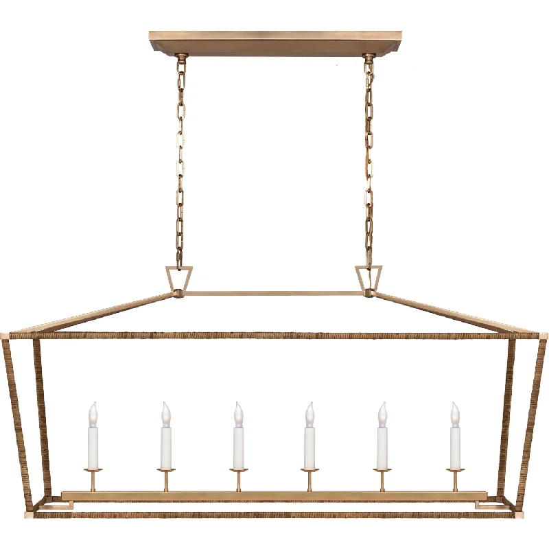 Track lighting for illuminating dining tablesDarlana Large Rattan Wrapped Linear Lantern Track lighting for illuminating dining tablesDarlana Large Rattan Wrapped Linear Lantern