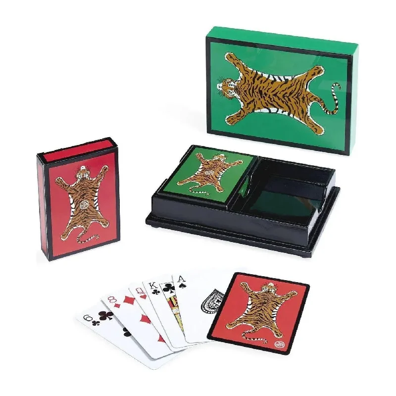 Track lighting for illuminating dining tablesTiger Lacquer Card Set by Jonathan Adler | QUICK SHIP