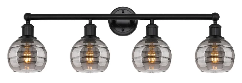 Industrial Lighting for Pharmaceutical ManufacturingEdison Four Light Bath Vanity