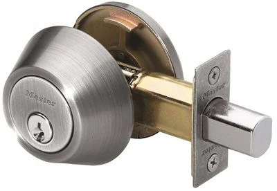 Rustic track lighting for farmhouse decorMaster Lock Deadbolt Single Cylinder Satin Nickel