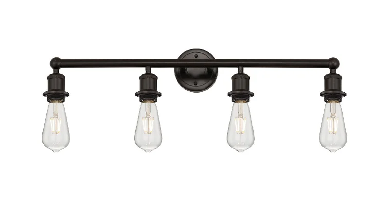 Industrial Lighting for Pharmaceutical ManufacturingDowntown Urban Four Light Bath Vanity Industrial Lighting for Pharmaceutical ManufacturingDowntown Urban Four Light Bath Vanity