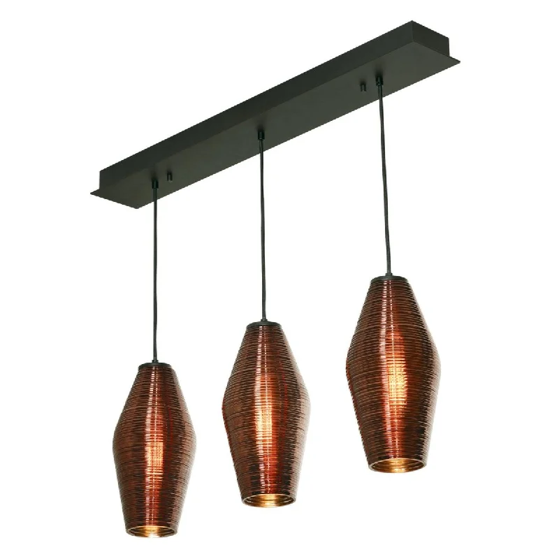 Industrial Area Lighting for Large Open SpacesMila 36 in. 3 Lights Pendant Light Black Finish Industrial Area Lighting for Large Open SpacesMila 36 in. 3 Lights Pendant Light Black Finish