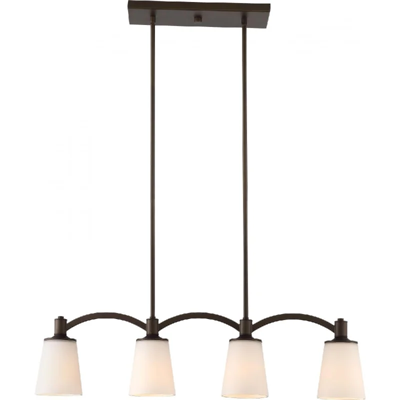 Industrial Lighting for Printing Press FacilitiesLaguna 33 in. 4 Lights Pendant Light Bronze Finish Industrial Lighting for Printing Press FacilitiesLaguna 33 in. 4 Lights Pendant Light Bronze Finish