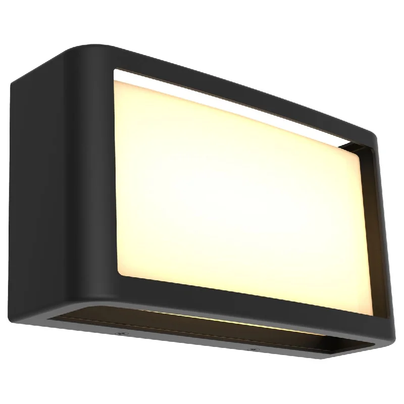 Dimmable Industrial Lighting for Ambiance ControlMalibu 9 in. LED Outdoor Wall Sconce Black Finish Dimmable Industrial Lighting for Ambiance ControlMalibu 9 in. LED Outdoor Wall Sconce Black Finish