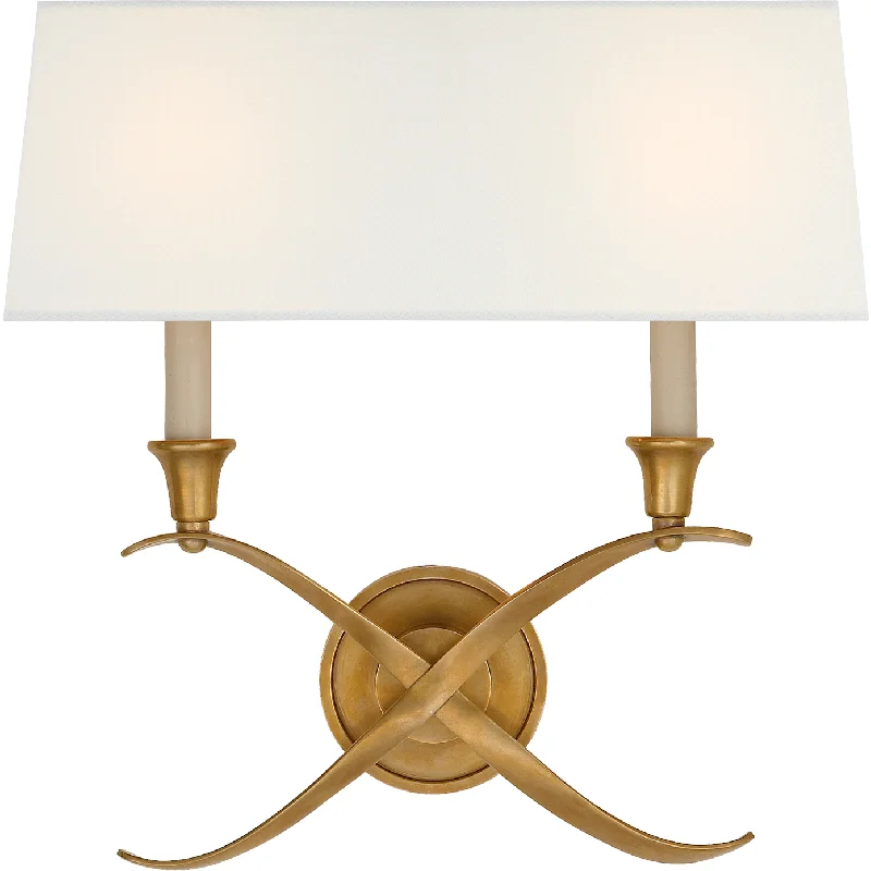 Track lighting for museums and galleriesCross Bouillotte Large Sconce with Linen Shade