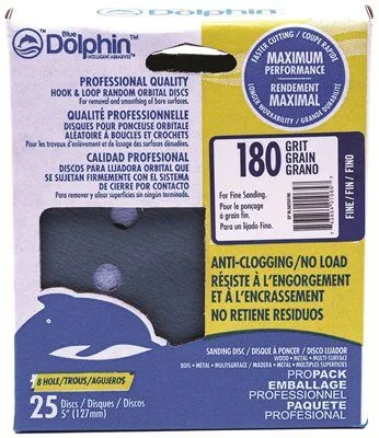Track lighting for updating office lobbiesBlue Dolphin Anti-Clogging/No Load Series 5 Inch  8-Hole Hook & Loop Discs 180 Grit 25 Pack