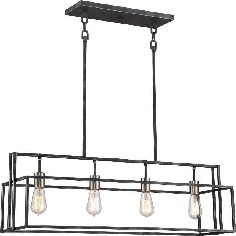Durable Industrial Lighting for Harsh EnvironmentsLake 36 in. 4 Lights Pendant Light Black Finish Durable Industrial Lighting for Harsh EnvironmentsLake 36 in. 4 Lights Pendant Light Black Finish