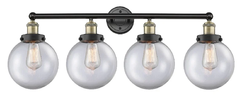 Industrial Wall - Mounted Lighting for Workshop WallsEdison Four Light Bath Vanity