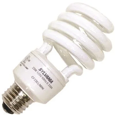 Track lighting for high - ceiling spacesSylvania Dulux El Spiral Compact Fluorescent Lamp Super Mini 23 Watts 120 Volts 6500K 82 Cri Medium Base