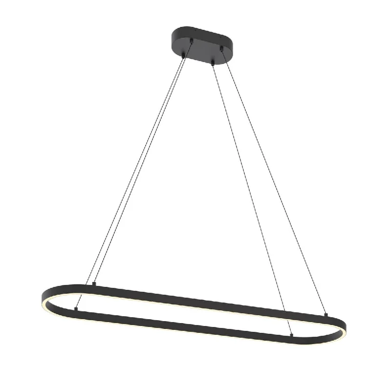Industrial Lighting with High CRI (Color Rendering Index) for True Color PerceptionGlo 47 In. LED Pendant Light Black Finish Industrial Lighting with High CRI (Color Rendering Index) for True Color PerceptionGlo 47 In. LED Pendant Light Black Finish