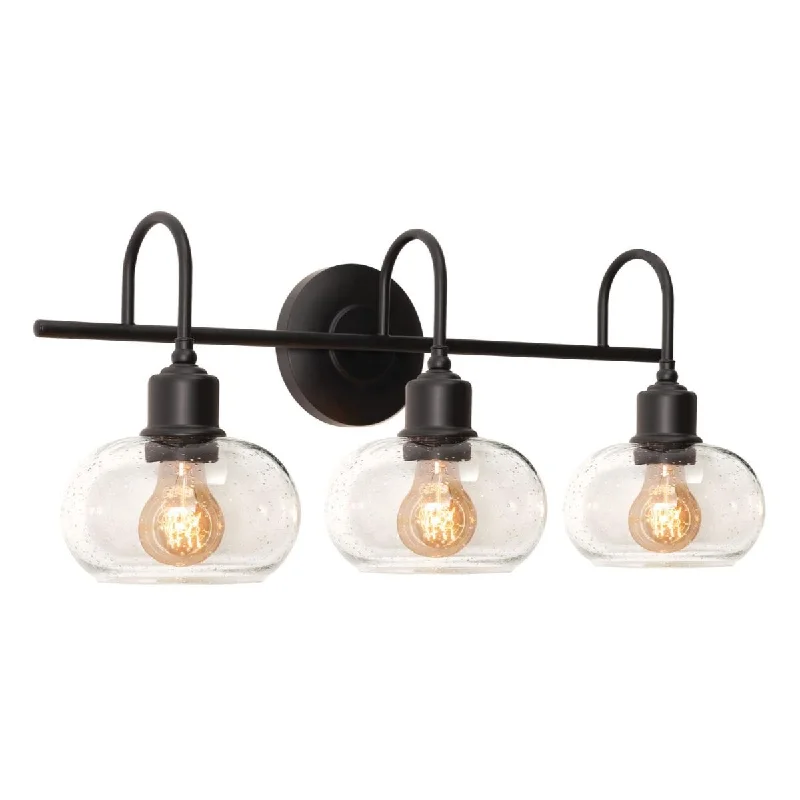Industrial Lighting with High CRI (Color Rendering Index) for True Color PerceptionLaney 3 Lights 24 In. Vanity Light Black Finish Industrial Lighting with High CRI (Color Rendering Index) for True Color PerceptionLaney 3 Lights 24 In. Vanity Light Black Finish