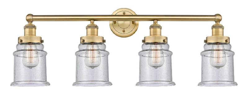 Waterproof Industrial Lighting for Wet AreasEdison Four Light Bath Vanity