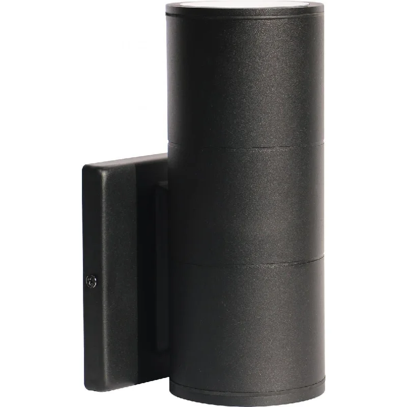 Waterproof Industrial Lighting for Wet Areas12 In 1 Light LED Outdoor Cylinder Wall Light Black Finish Waterproof Industrial Lighting for Wet Areas12 In 1 Light LED Outdoor Cylinder Wall Light Black Finish