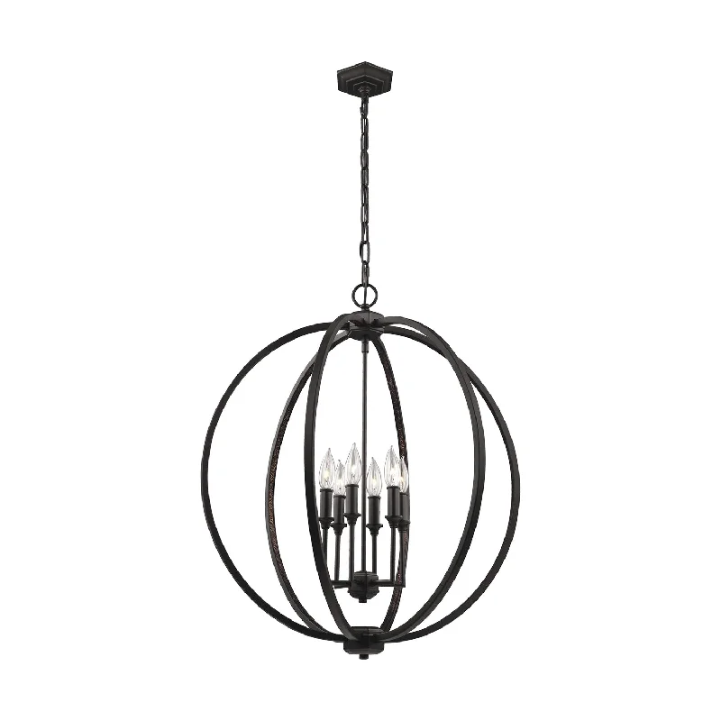 Industrial Lighting for Food Processing FactoriesCorinne Six Light Pendant