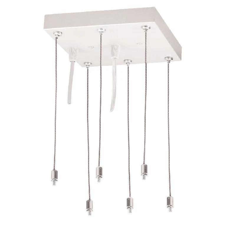 Industrial Task Lighting for Precision WorkstationsLED Lay-In Panel Light Pendant Mounting Kit with Canopy for LED Back-Lit Panel