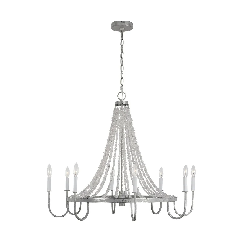 Industrial Lighting for Woodworking FactoriesLeon Eight Light Chandelier