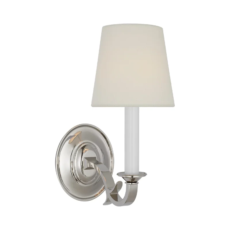 Track lighting with a brushed nickel finishleather wall lamps with a distressed texture for a rugged and stylish lookChanning Wall Light