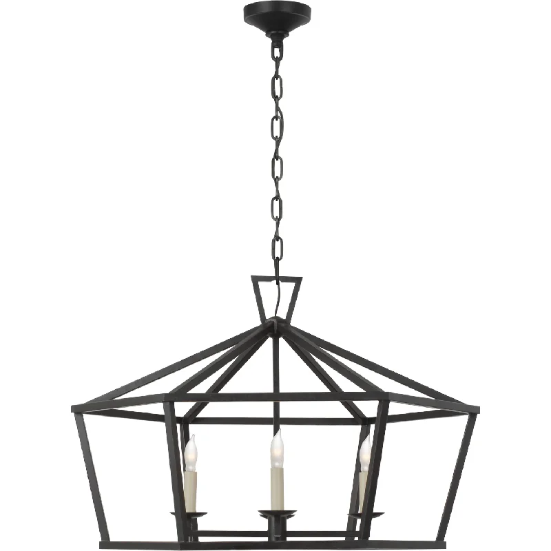 Track lighting with adjustable armsDarlana Wide Hexagonal Lantern