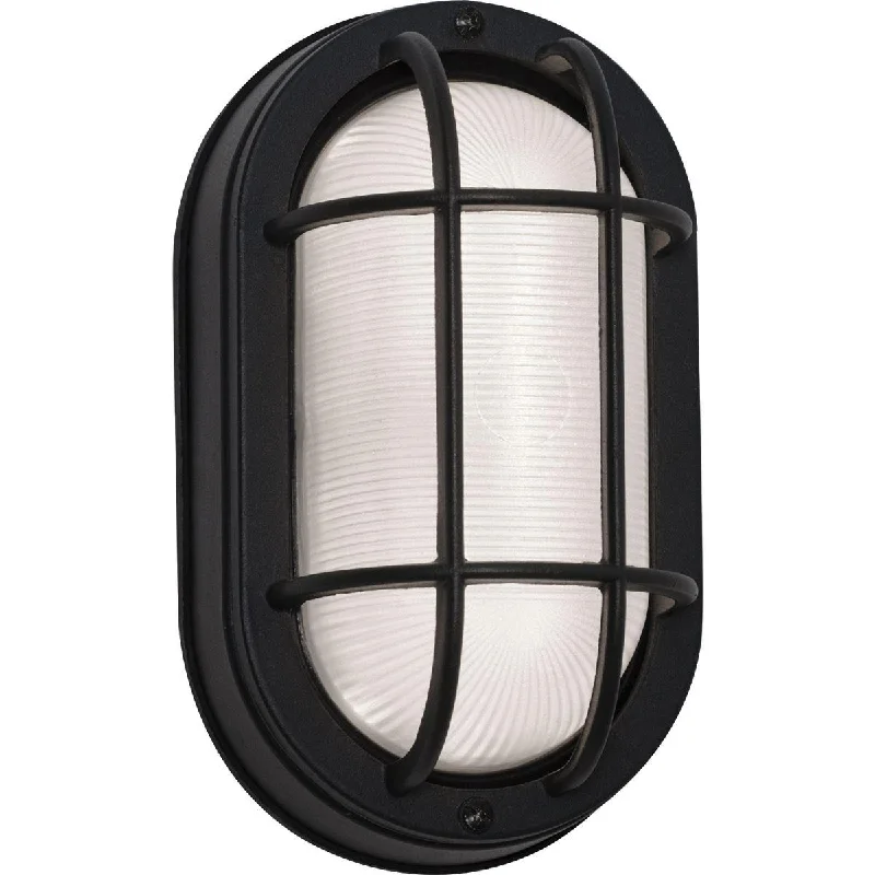 Industrial Lighting with High CRI (Color Rendering Index) for True Color PerceptionCape 9 in. LED Outdoor Bulkhead Light 3000K Black Finish Industrial Lighting with High CRI (Color Rendering Index) for True Color PerceptionCape 9 in. LED Outdoor Bulkhead Light 3000K Black Finish