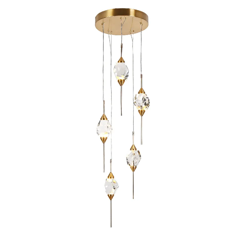 Chandeliers with Venetian Glass for a Luxurious LookChandeliers with Venetian Glass for a Luxurious Look5-Light Crystal LED Chandelier Pendant Lights