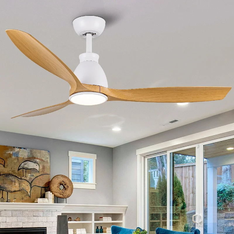 Chandeliers with Metal Frames in Copper FinishChandeliers with Metal Frames in Copper Finish52 in Integrated LED Imitation Wood Modern Ceiling Fan With DC Motor, Remote Control - 52 INCHES