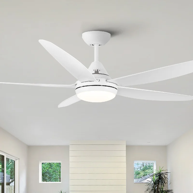 Chandeliers for Low Ceilings to Avoid OvercrowdingChandeliers for Low Ceilings to Avoid Overcrowding56 in. Dimmable Integrated LED Indoor White Ceiling Fan with Reversible Motor and Remote