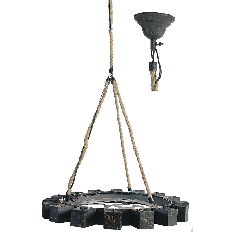 Chandeliers with Metal Frames in Black FinishChandeliers with Metal Frames in Black FinishA&B Home Black Metal Chandelier, Set of 2 Chandeliers with Metal Frames in Black FinishChandeliers with Metal Frames in Black FinishA&B Home Black Metal Chandelier, Set of 2