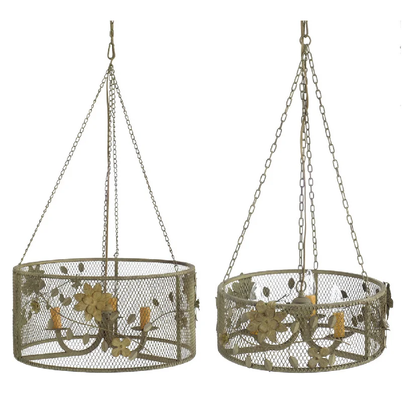 French Country Chandeliers with a Romantic AuraFrench Country Chandeliers with a Romantic AuraA&B Home Metal Chandelier With Flower Design - Set Of 2 French Country Chandeliers with a Romantic AuraFrench Country Chandeliers with a Romantic AuraA&B Home Metal Chandelier With Flower Design - Set Of 2