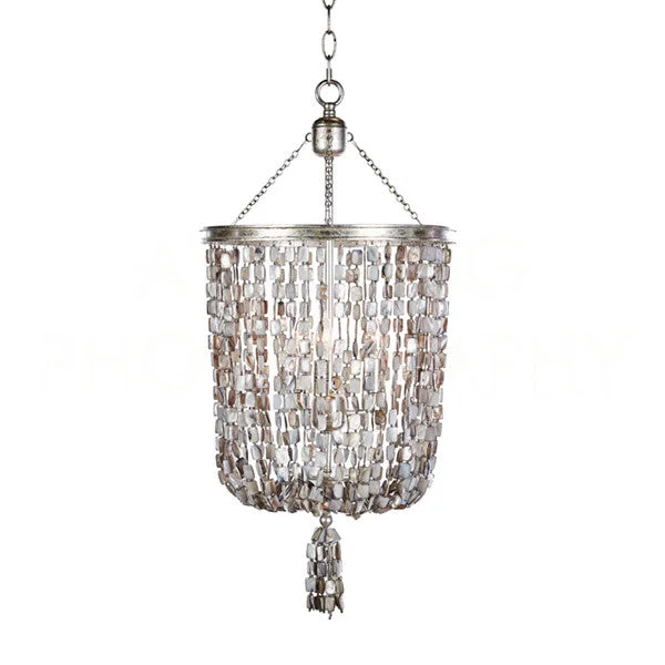 Chandeliers with Metal Frames in Bronze FinishChandeliers with Metal Frames in Bronze FinishAidan Gray Home L585 STONE CHAN Chandelier Light - Grey Stone and Silver