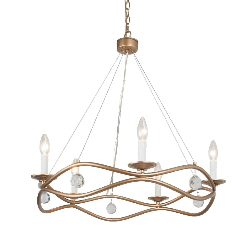 Chandeliers with Frosted Glass for a Softer Light DiffusionChandeliers with Frosted Glass for a Softer Light DiffusionAjolote 5-Light Medium Gold Crystal Chandelier Chandeliers with Frosted Glass for a Softer Light DiffusionChandeliers with Frosted Glass for a Softer Light DiffusionAjolote 5-Light Medium Gold Crystal Chandelier