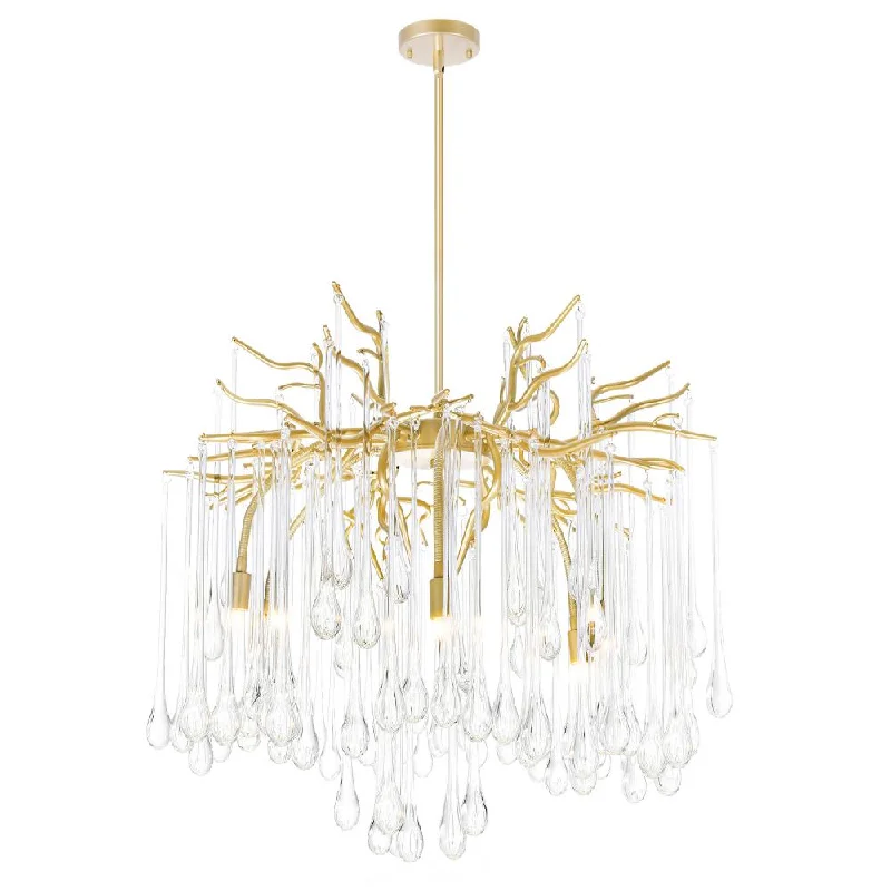 Chandeliers with Adjustable Arms for Directional LightingChandeliers with Adjustable Arms for Directional LightingAnita 6 Light Chandelier With Gold Leaf Finish