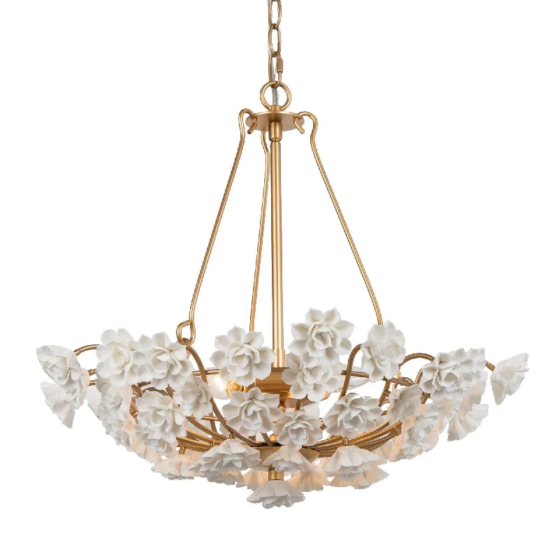 Chandeliers with Candle - Style Bulbs for a Classic AestheticChandeliers with Candle - Style Bulbs for a Classic AestheticArianiser 3-Light Small Gold Chandelier