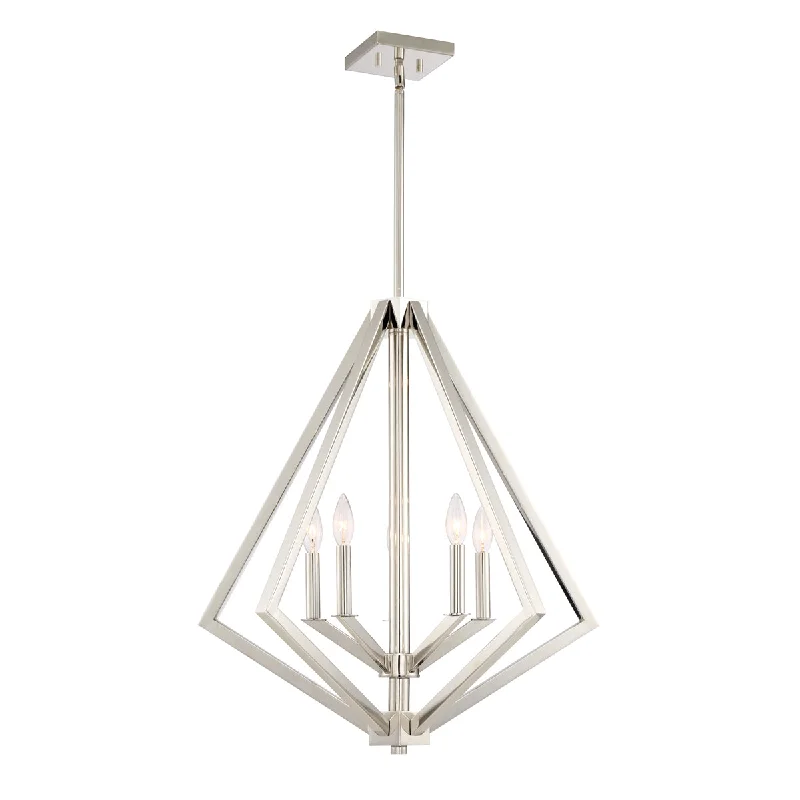 Chandeliers for High Ceilings to Fill Vertical SpaceChandeliers for High Ceilings to Fill Vertical SpaceArtcraft Breezy Point AC10685PN Chandelier Light - Polished Nickel
