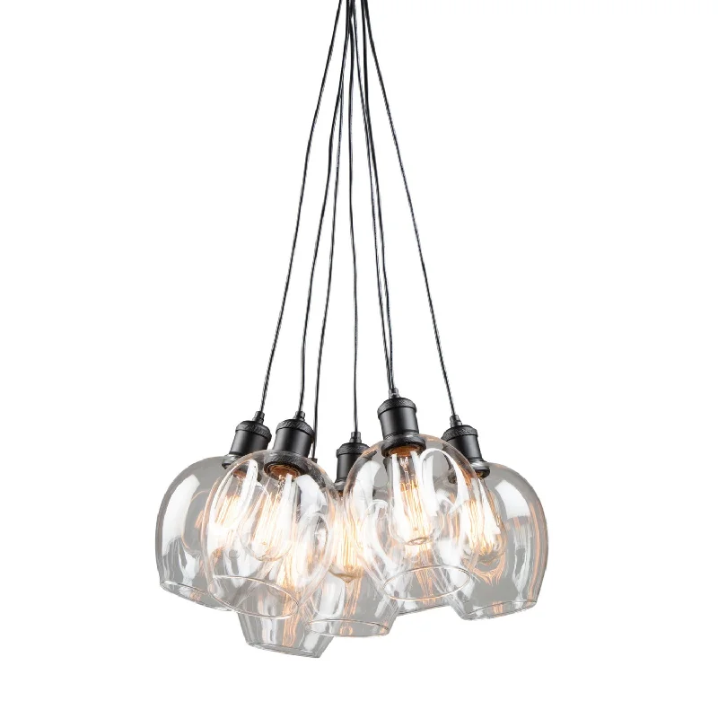 Mid - Century Modern Chandeliers for Vintage AppealMid - Century Modern Chandeliers for Vintage AppealArtcraft Clearwater AC10737BK Chandelier Light - Semi Gloss Black