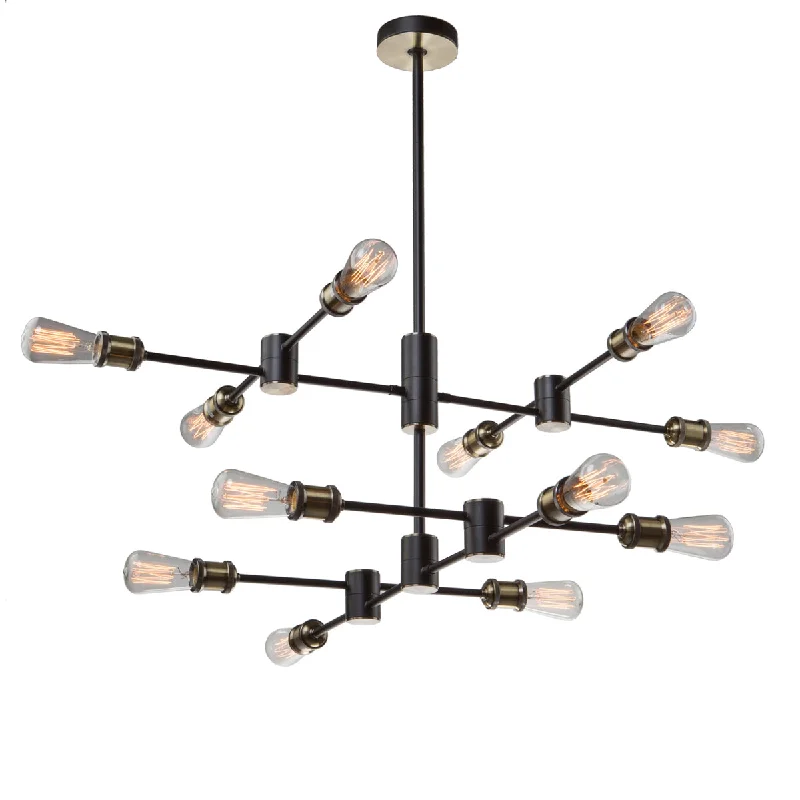 Large Chandeliers for Grand Halls and FoyersLarge Chandeliers for Grand Halls and FoyersArtcraft Tribeca AC10782BK Chandelier Light - Matte Black & Satin Brass Large Chandeliers for Grand Halls and FoyersLarge Chandeliers for Grand Halls and FoyersArtcraft Tribeca AC10782BK Chandelier Light - Matte Black & Satin Brass